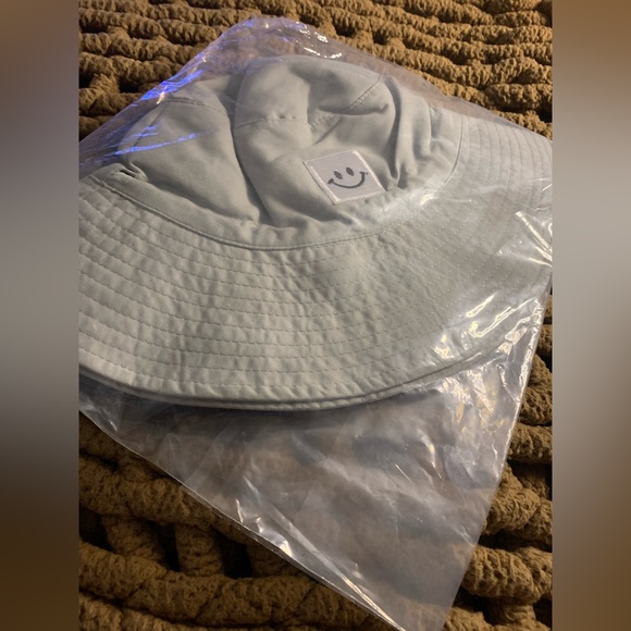 Kids Smiley Face Bucket Hat Set - Navy and White - Picture 9 of 9